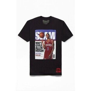 Mitchell & Ness Slam Magazine Allen Iverson Men's Sixers 97 T Shirt Size Small